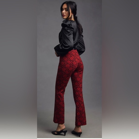 Anthropologie Maeve The Margot Kick-Flare Cropped Pants S - Picture 5 of 10